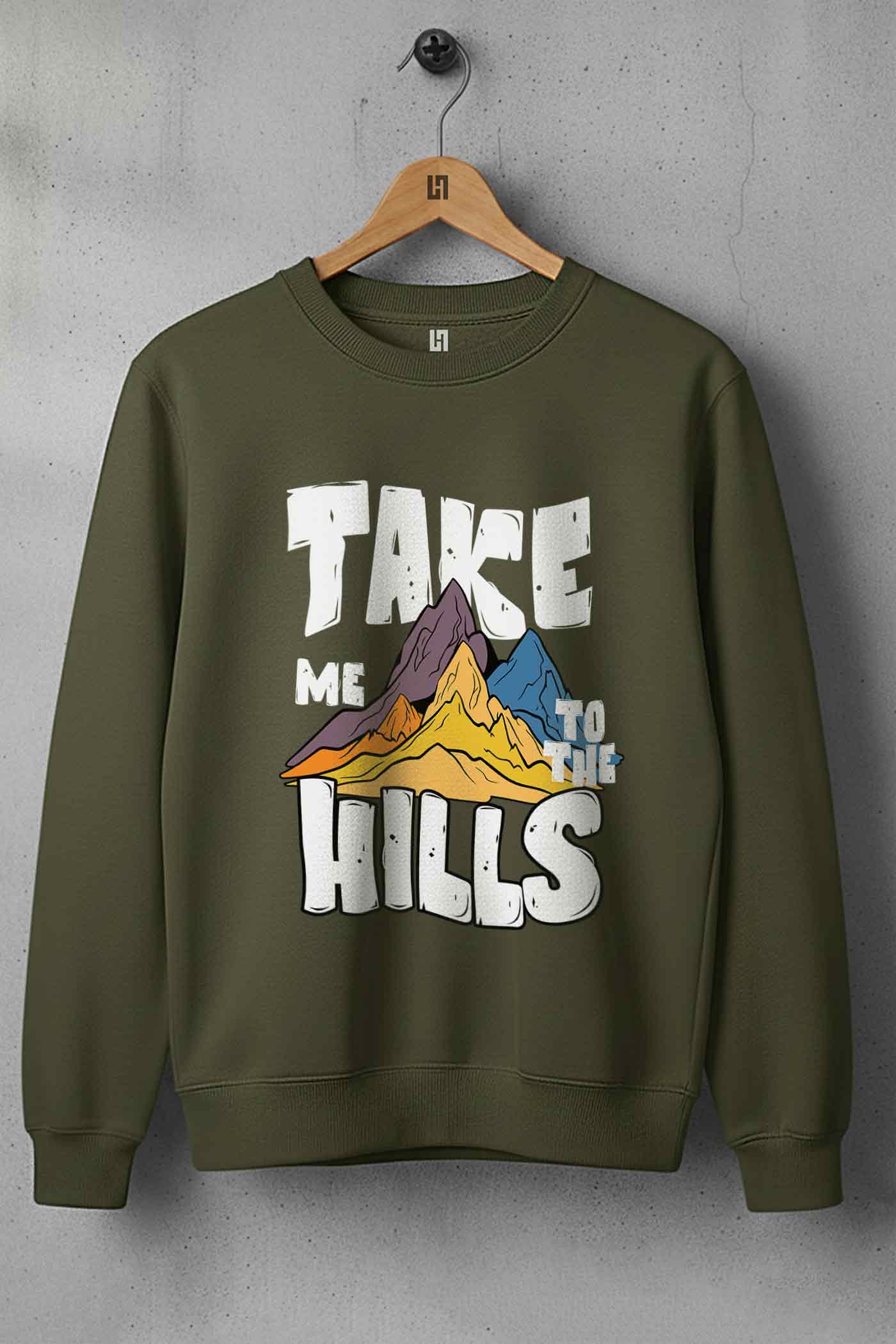 Hills Classic Sweatshirt Olive Green