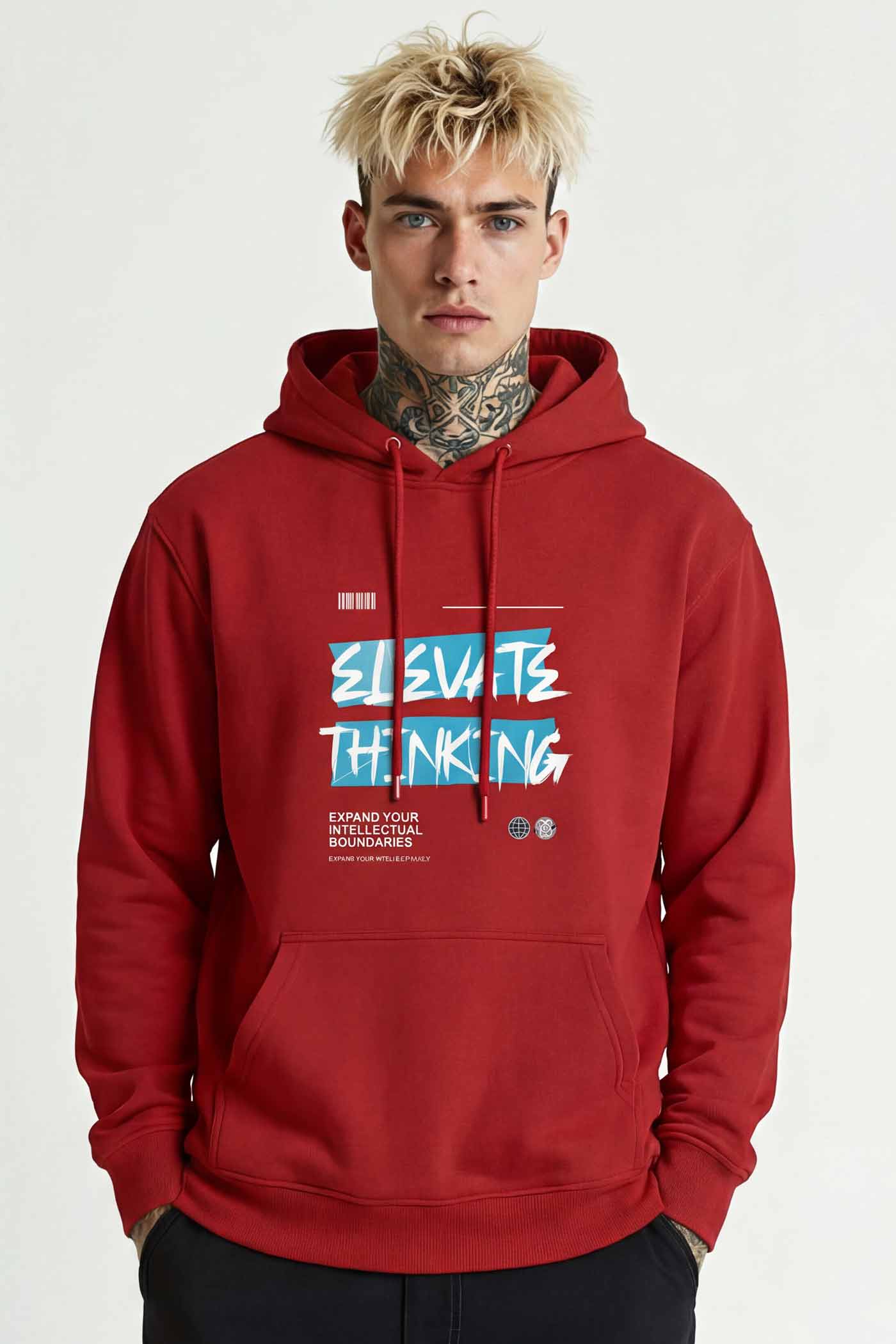 Elevate Unisex Hoodie Red